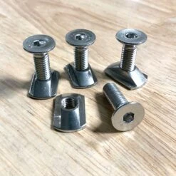 M8 Hydrofoil Stainless Steel Track Nuts(4) And M8 X 25mm Mounting Screws(4)