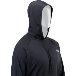 ION Wetshirt Hoodie Long Sleeve - Mens - Black -Kite Boarding Shop ion 2023 wetshirt hood ls black size 5