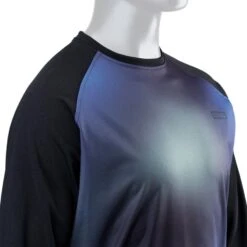 ION Wetshirt Long Sleeve - Mens - Blue Gradient -Kite Boarding Shop ion 2023 wetshirt ls blue gradient size 4