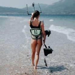 2024 Mystic Gem BK Womens Kiteboarding Waist Harness - Lime Green -Kite Boarding Shop mystic 2024 gem bk lime green size 4