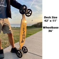 Wind Carver Longboard Skateboard WingBoard -Kite Boarding Shop wind carver board 6